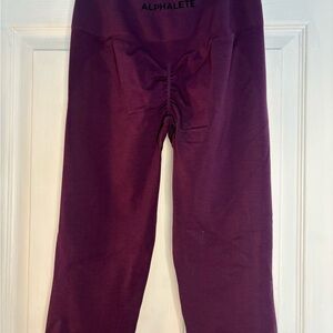 Alphalete Kids Burgundy Seamless Leggings
